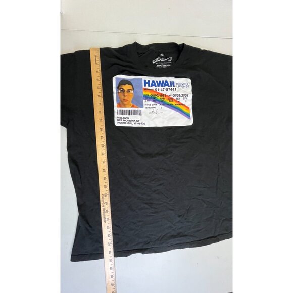 Superbad McLovin Hawaii Driver License Graphic T-Shirt Size XL Movie Tee - Picture 8 of 10